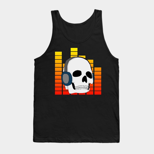 Skull Music Tank Top by Jawes